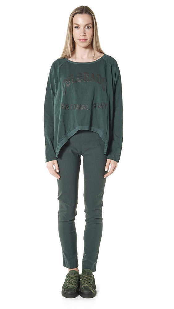 PRE-ORDER - Long Sleeve Top in Black Print (Pictured in Forest Print) - 3640503