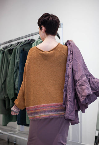 PRE-ORDER - Short Jumper in Forest Stripe (Pictured in Bronze Stripe) - 3720703