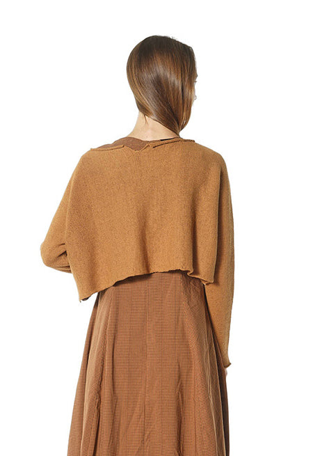 PRE-ORDER - Cropped Fit Jumper in Crystal (Pictured in Bronze) - 3720712