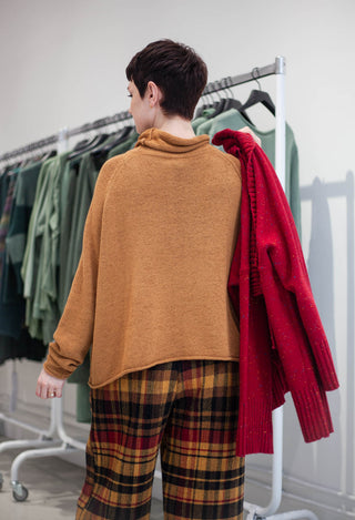 PRE-ORDER - Funnel Neck Jumper in Crystal Print (Pictured in Bronze Print) - 3720727