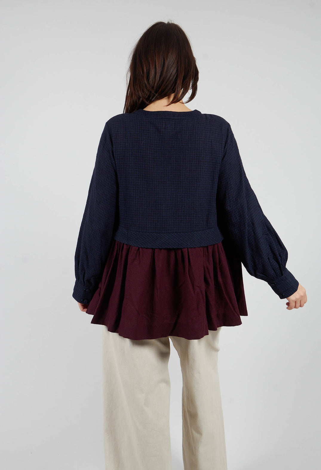 Helen Top in Blue Multicolour