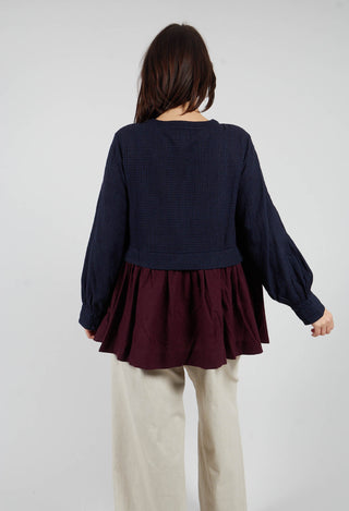 Helen Top in Blue Multicolour