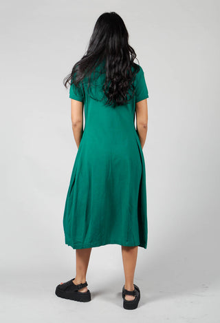 Short Sleeved T Shirt Dress in Green