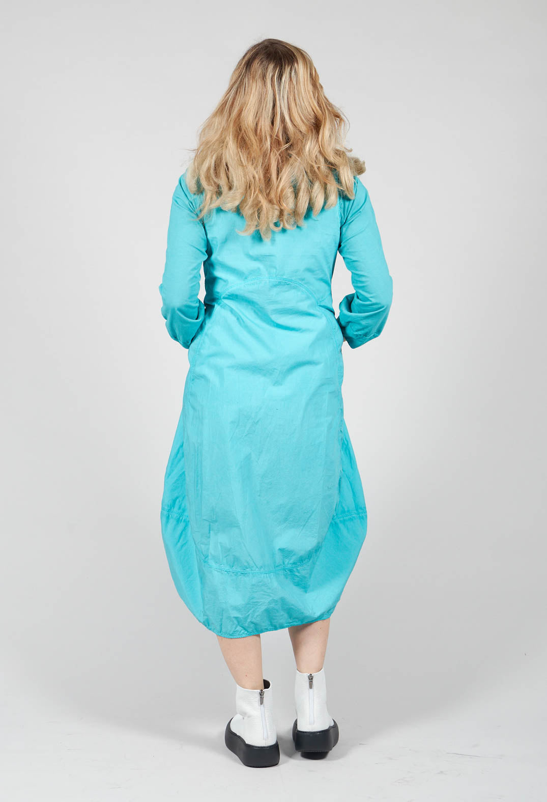 Rundholz Dip Loose Fit Sleeveless Cotton Dress in Blue Rundholz Dip Loose Fit Sleeveless Cotton Dress in Blue