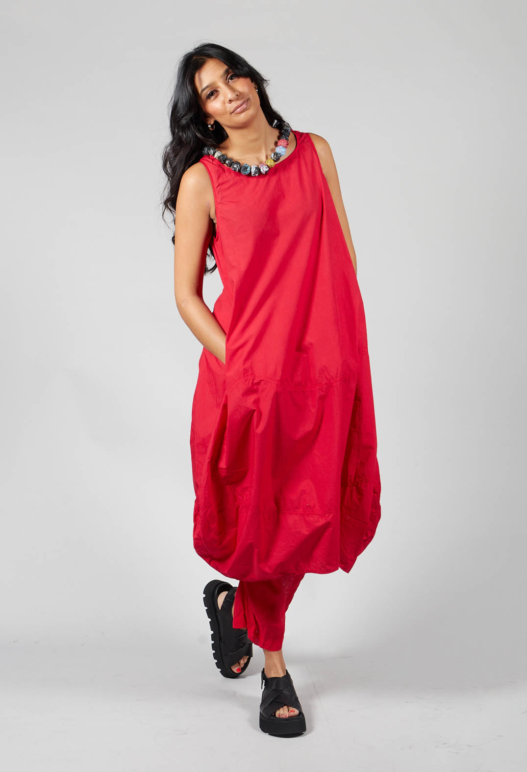 Loose fitting red sales dress