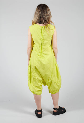 Short Cropped Sleeveless Overalls in Spring
