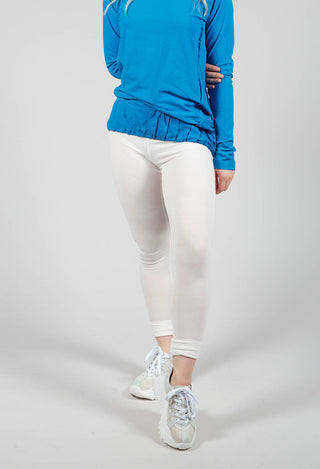 Leggings with Elasticated Waist in Star White