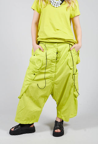 Wide Leg Dropcrotch Trousers in Spring