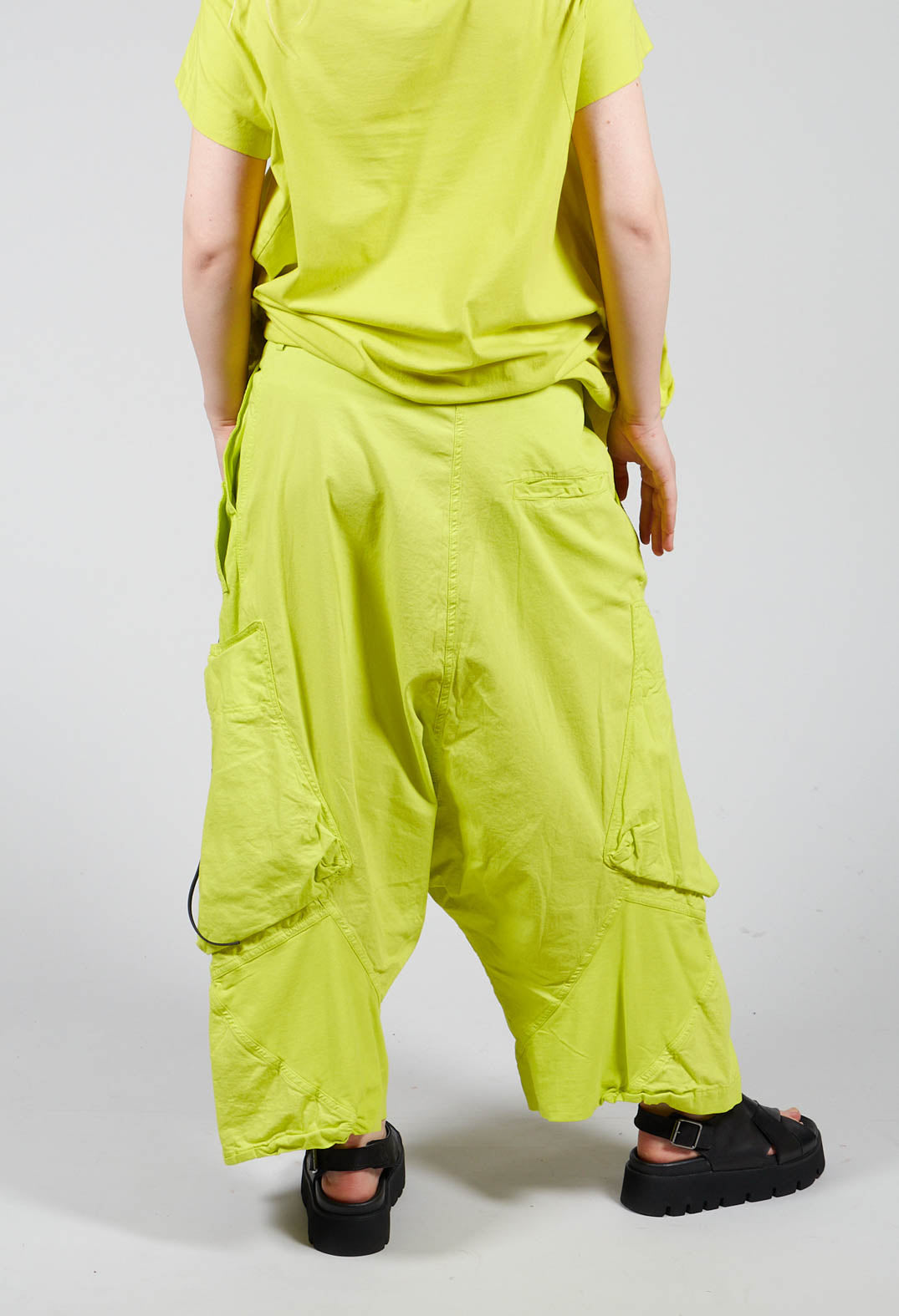 Wide Leg Dropcrotch Trousers in Spring