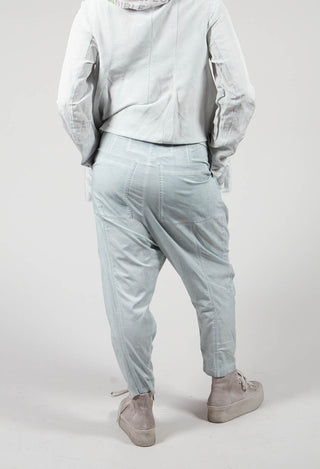 Drop Crotch Cargo Trousers in Ice