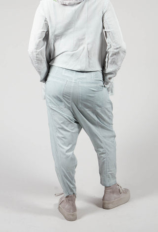 Drop Crotch Cargo Trousers in Ice