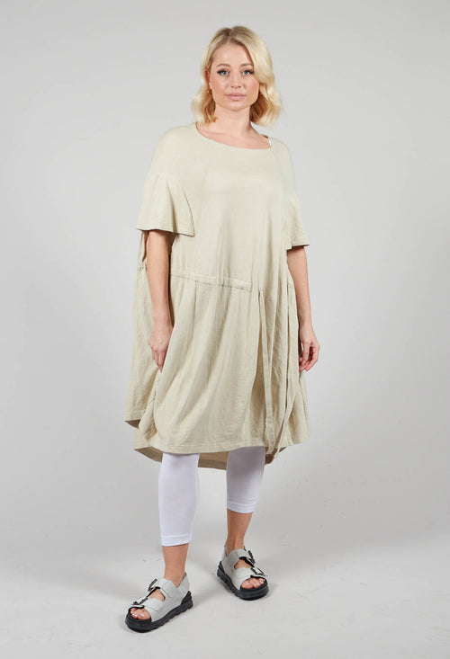 Oversized T-Shirt Dress in Pearl