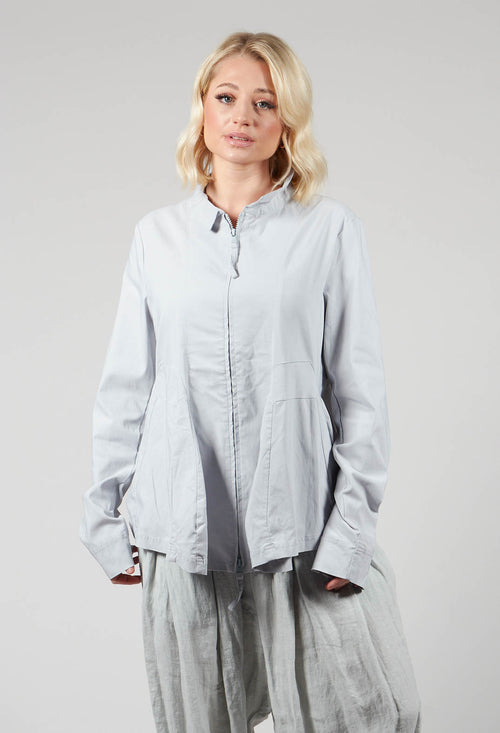 Jacket with Flared Hemline in Ice