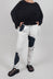 Slim Leg Trousers in Black Print