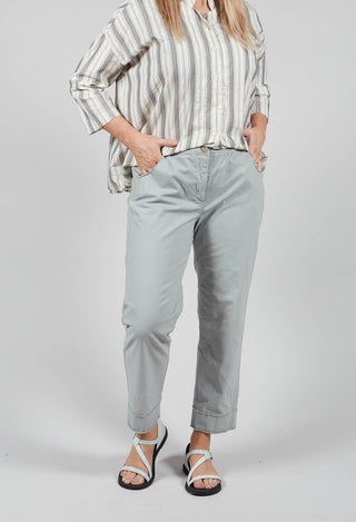 Trousers in Ghiaccio with Seam Detail