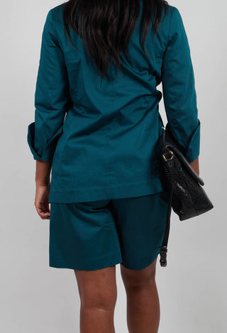 Tailored Bermuda Shorts in Poseidon Green