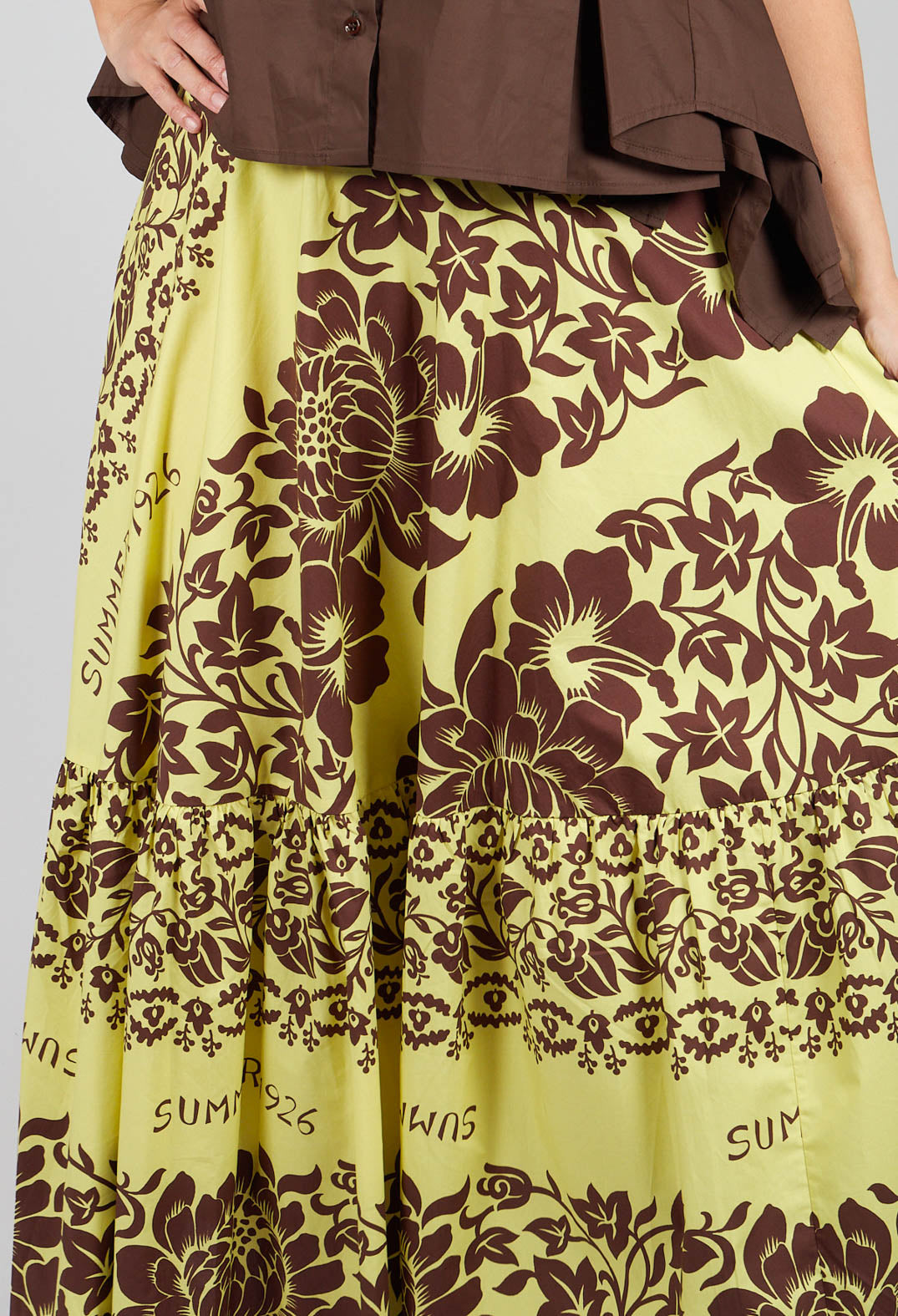 Maxi Skirt in Tahiti Print