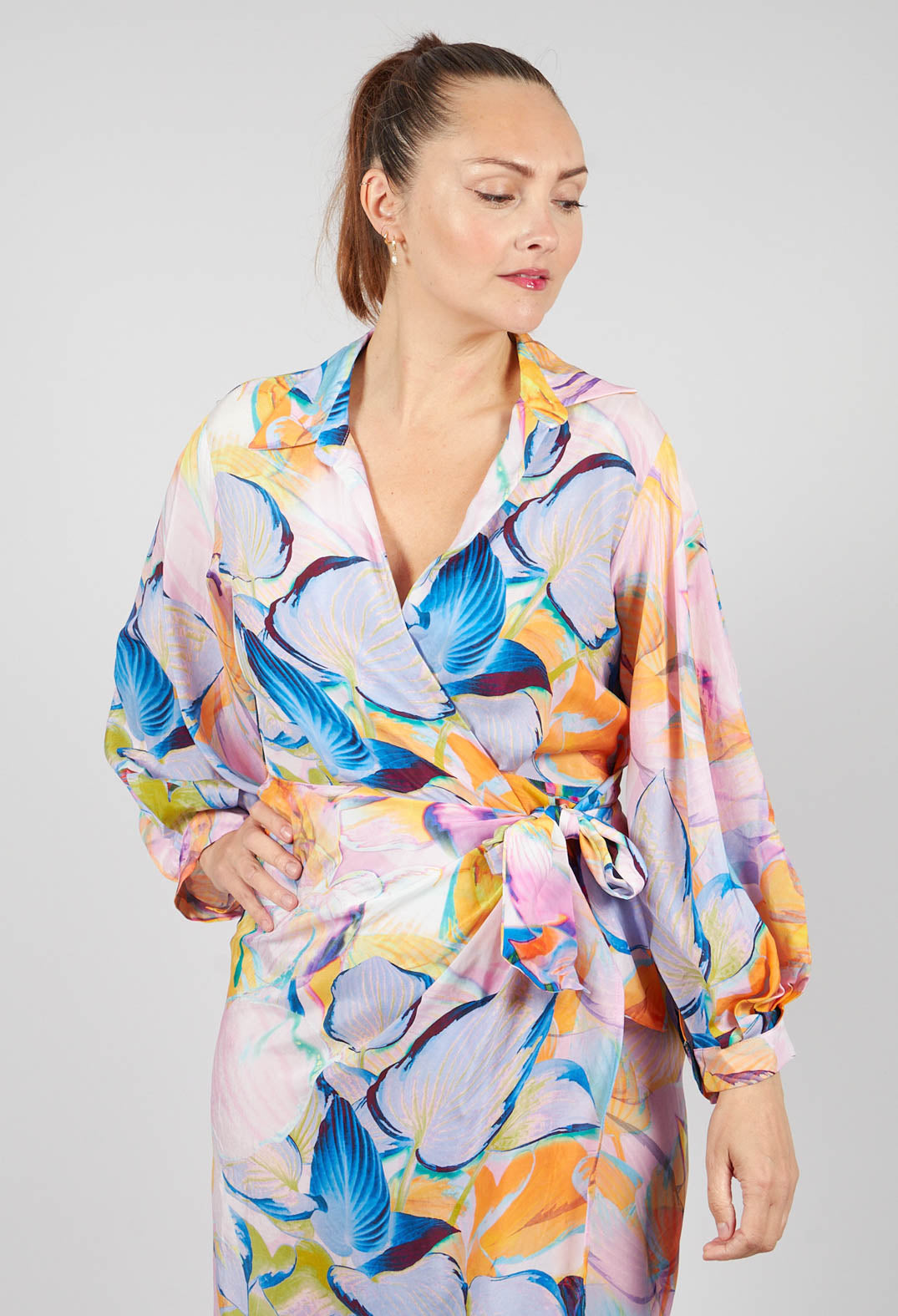 Wrap Over Dress in Eva Print