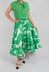 A-Line Pleated Skirt in Green Matisse