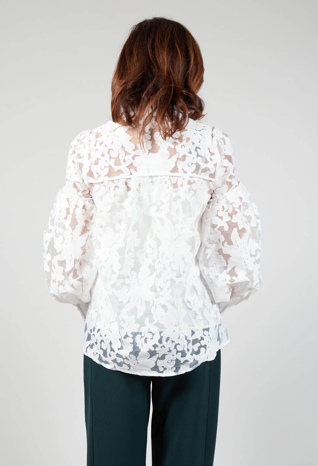 Maxine Blouse in Fleur Natural White