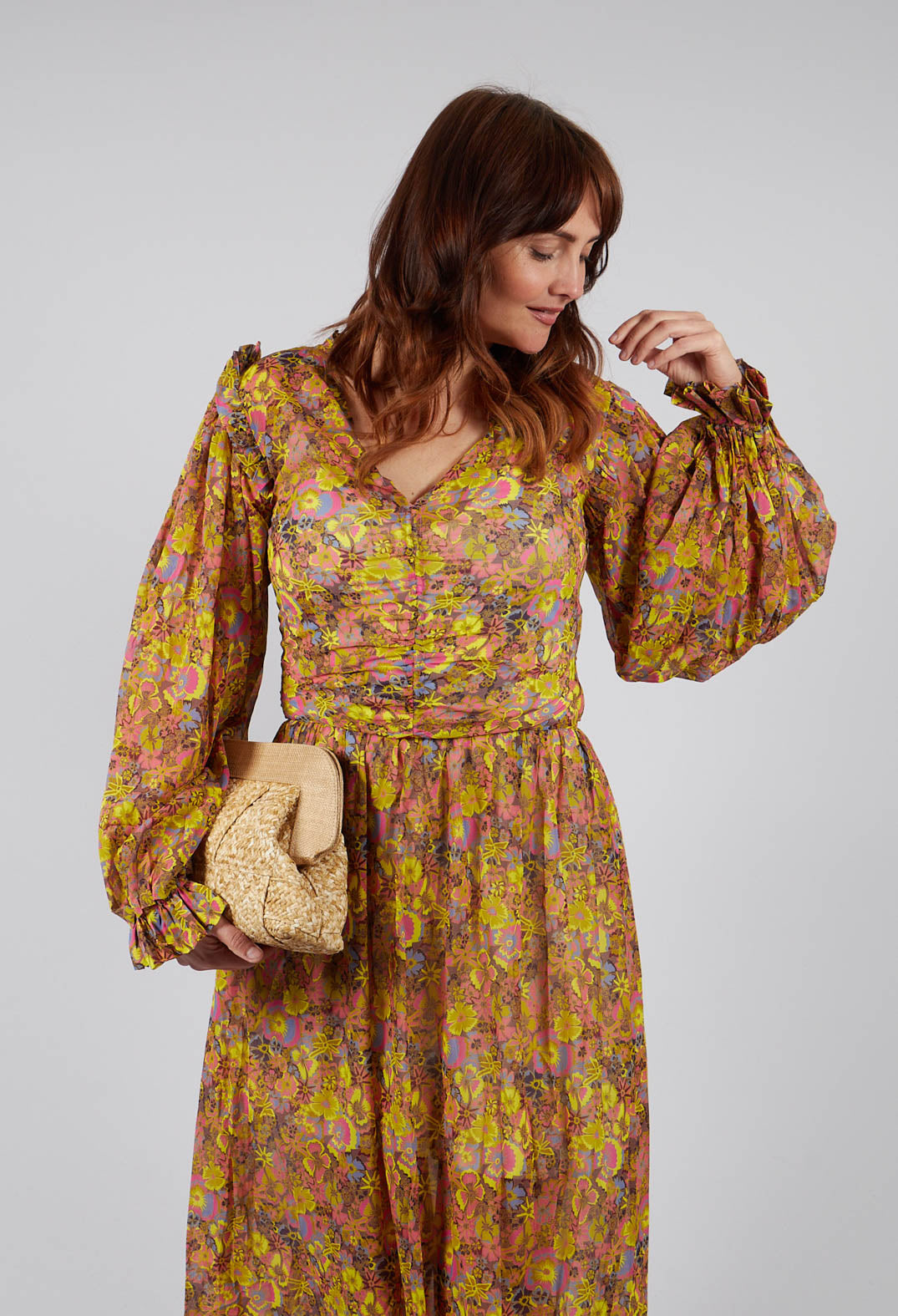 Milly Dress in Freesia Canary