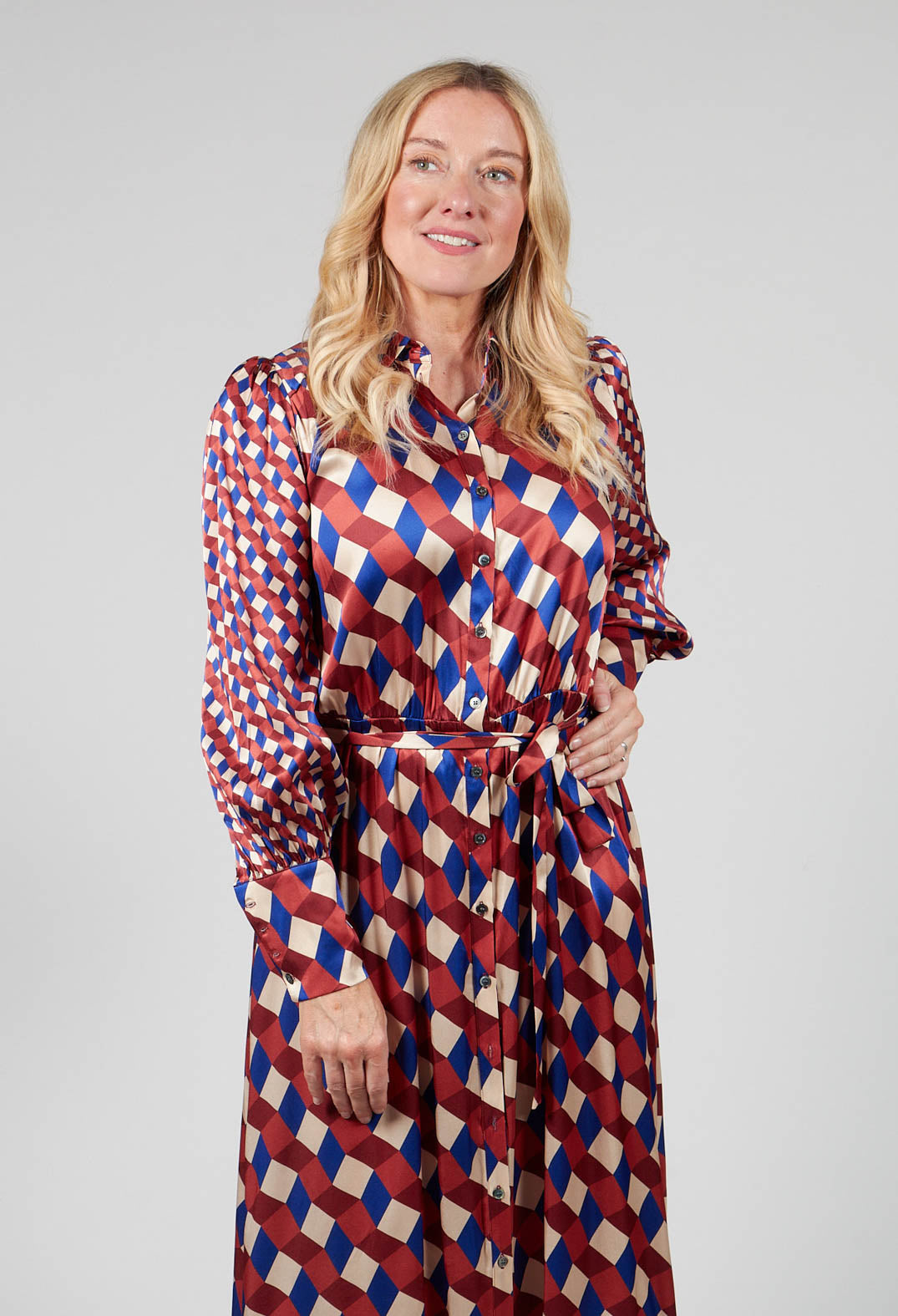 Monika Shirt Dress in Avenue