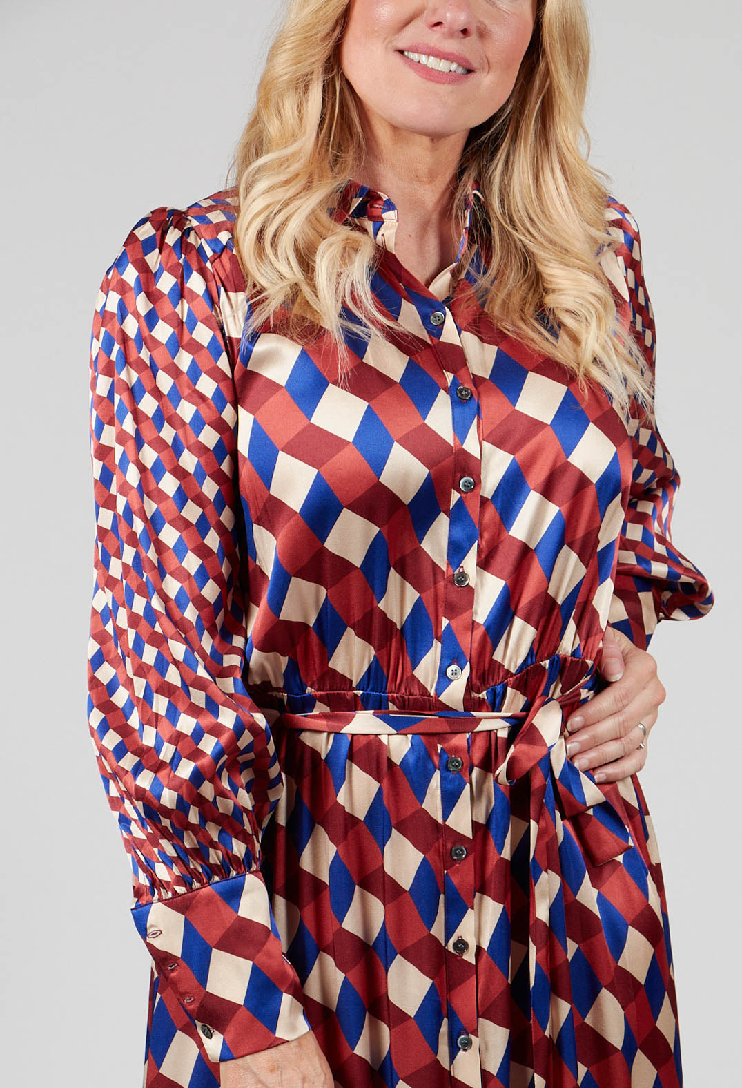 Monika Shirt Dress in Avenue