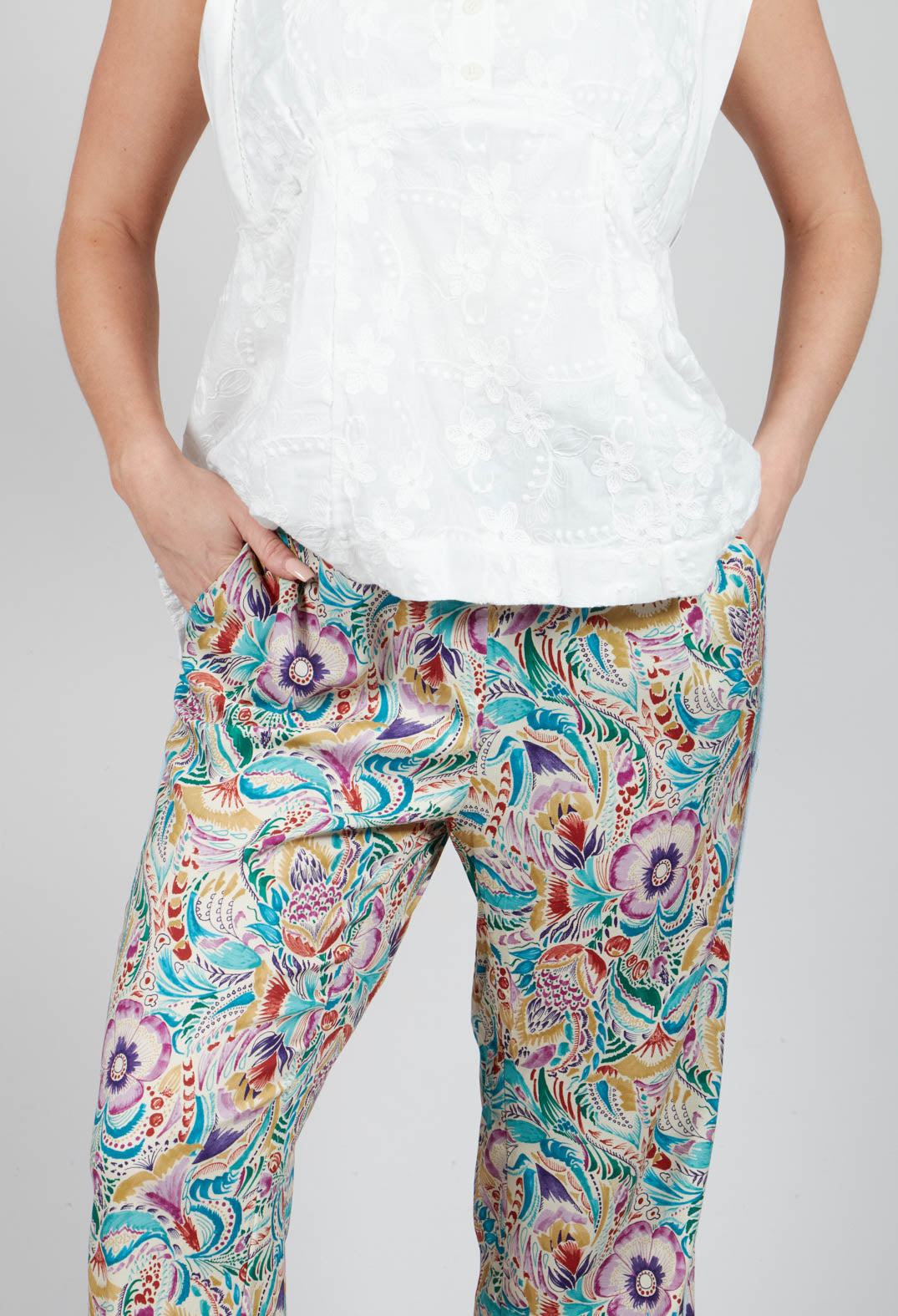 Coco Trousers in Anemone Plum