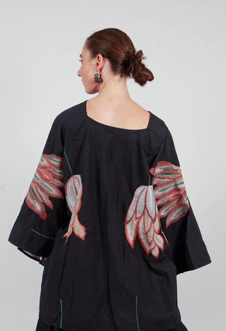 Daisiste Tunic in Kaviar Black