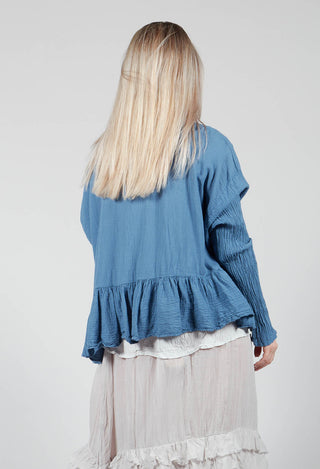 Bauchlos Shirt in Oxalis Blue