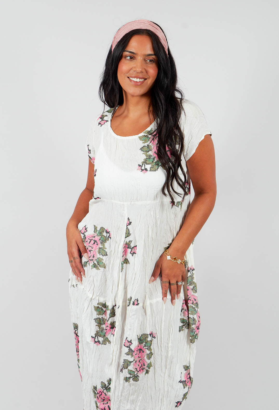 Primelist Dress in Schnee White