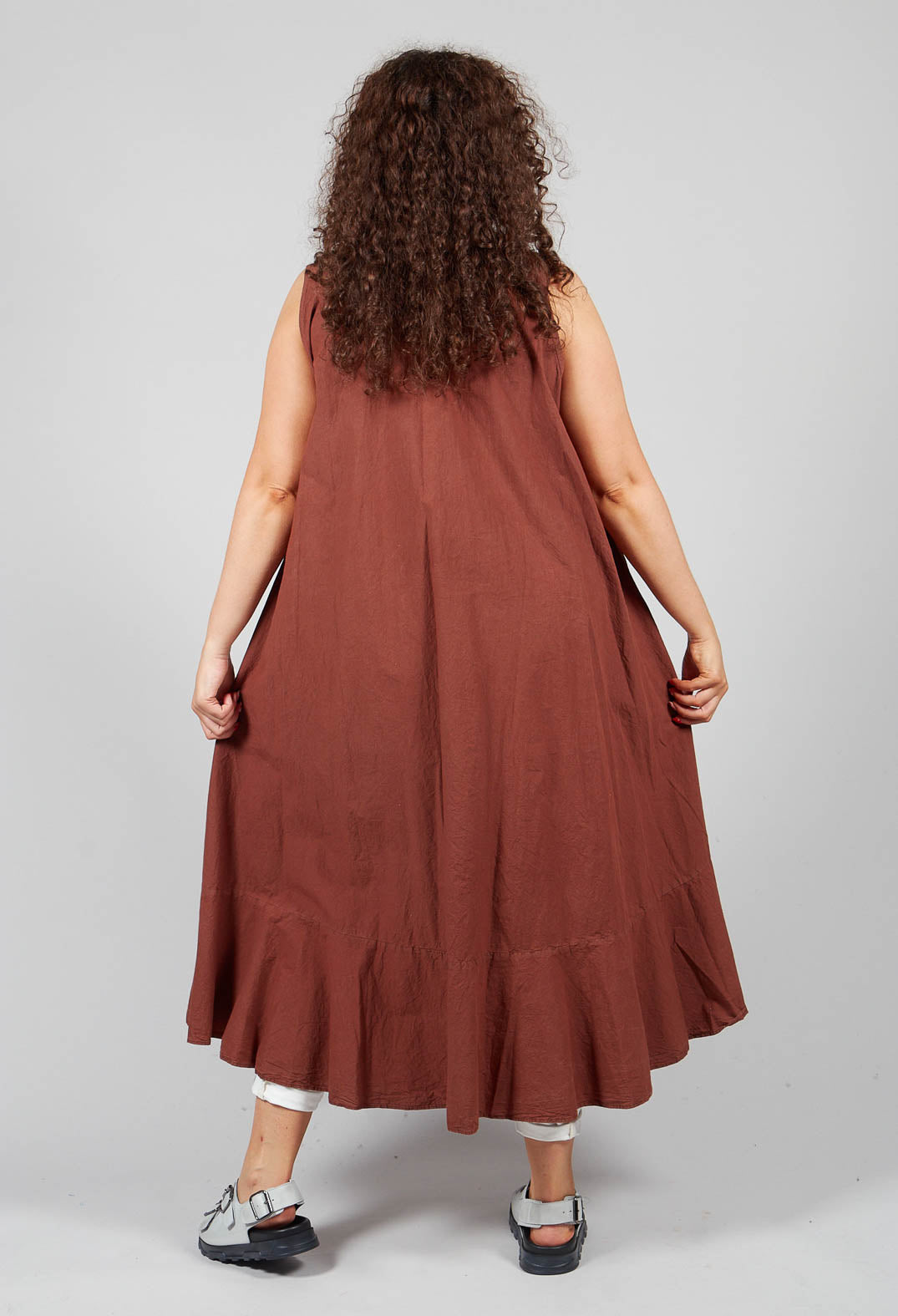 Unikrum Dress in Mudcloth Brown