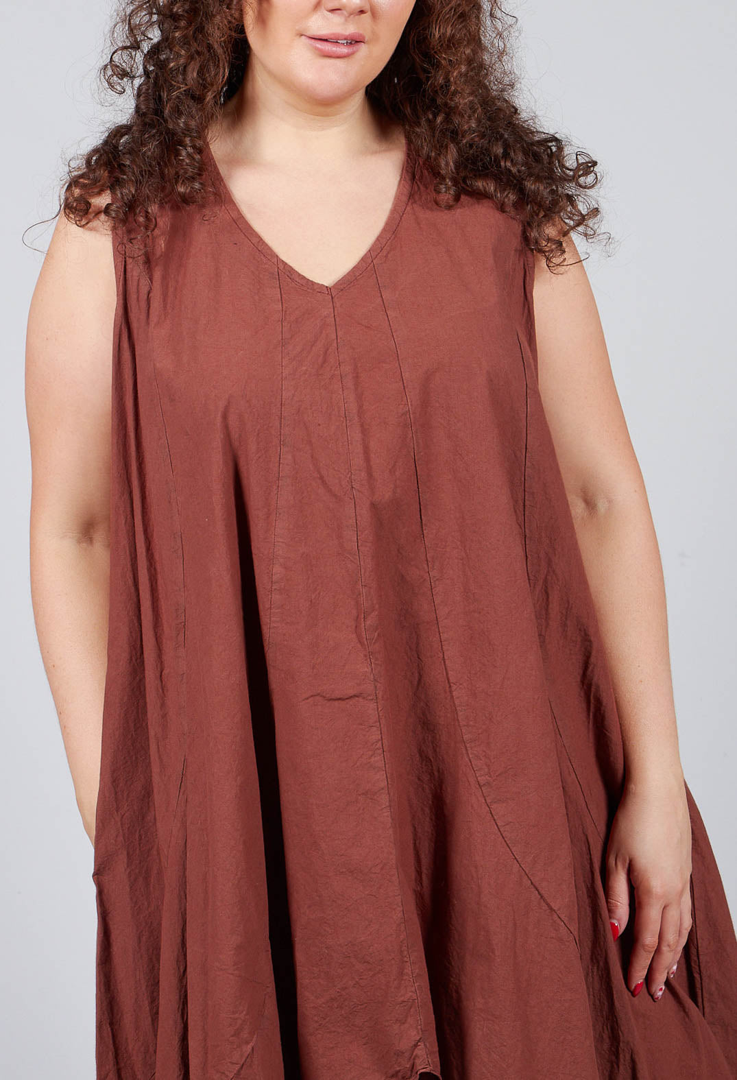 Unikrum Dress in Mudcloth Brown