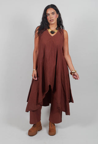 Unikrum Dress in Mudcloth Brown