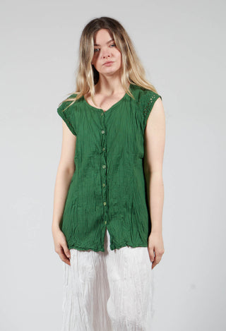 Geraniund Blouse in Gras Green