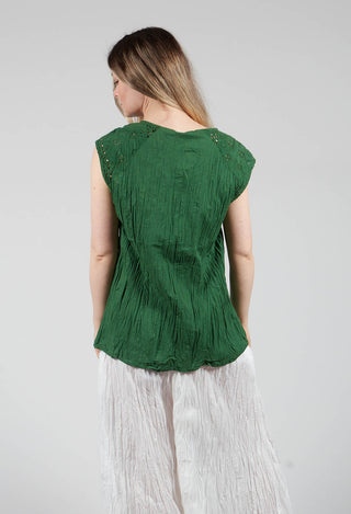 Geraniund Blouse in Gras Green