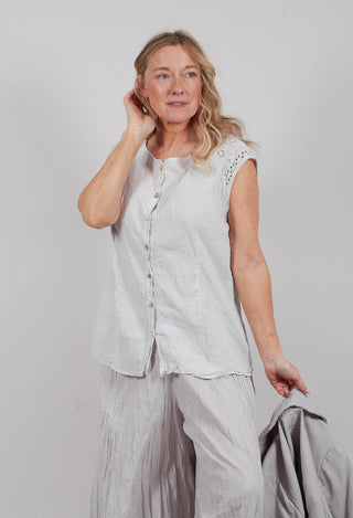 Geraniund Blouse in Mond Blue