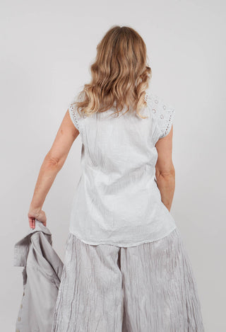 Geraniund Blouse in Mond Blue