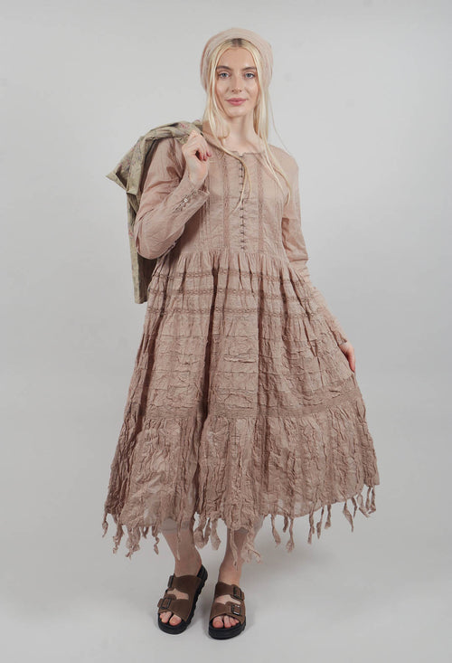 Esmeralda Dress in Pearl Grey