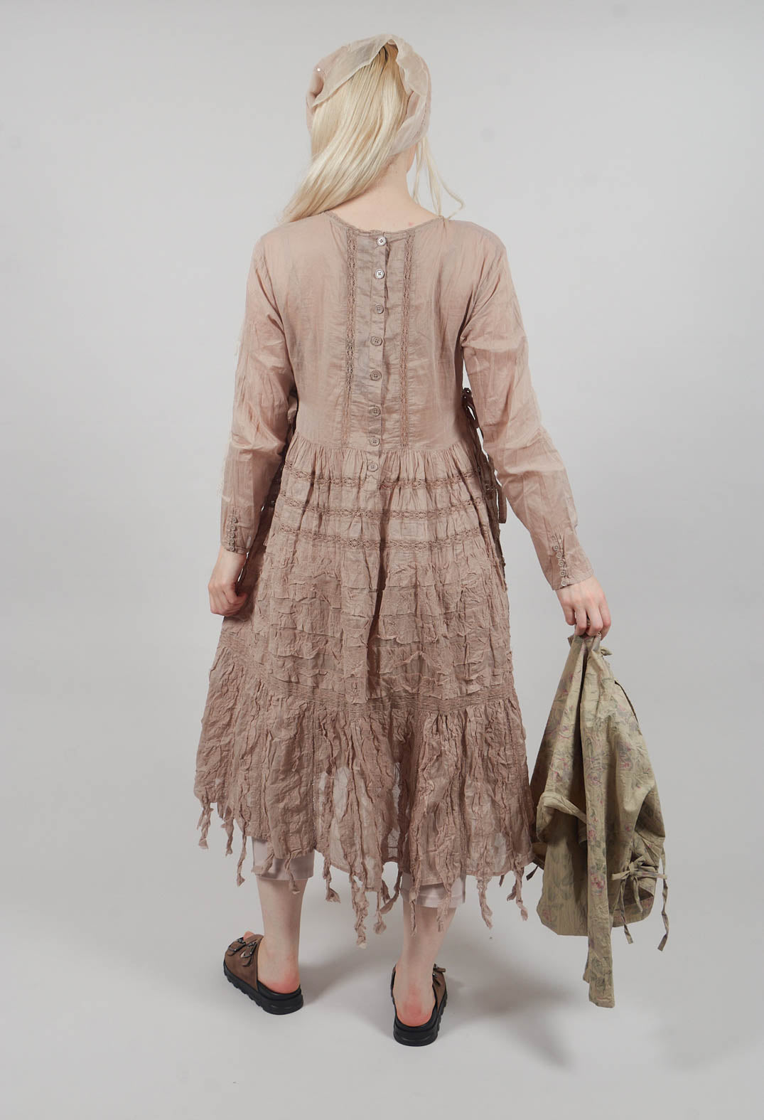 Esmeralda Dress in Pearl Grey