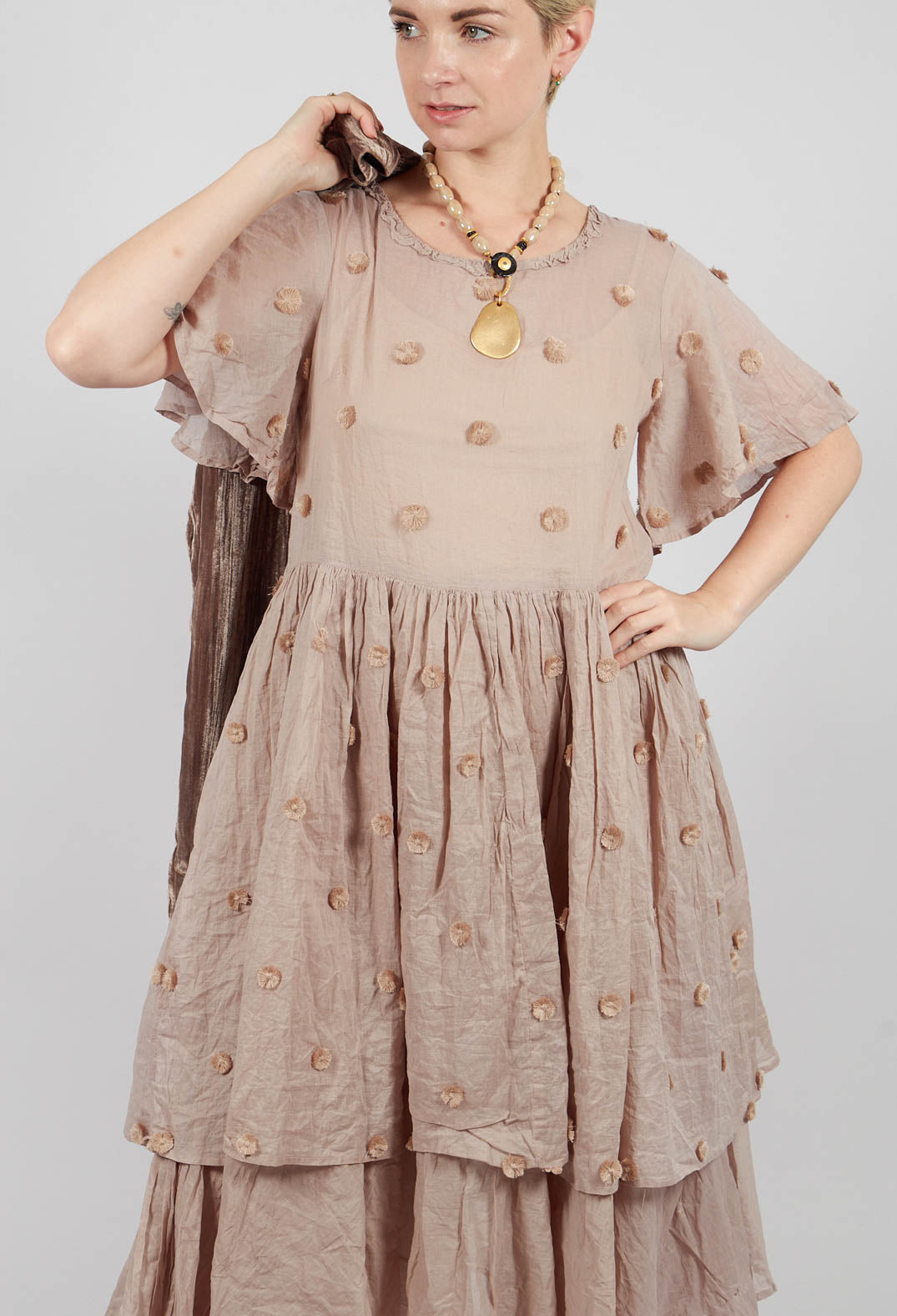 Ekanta Dress in Pearl Grey