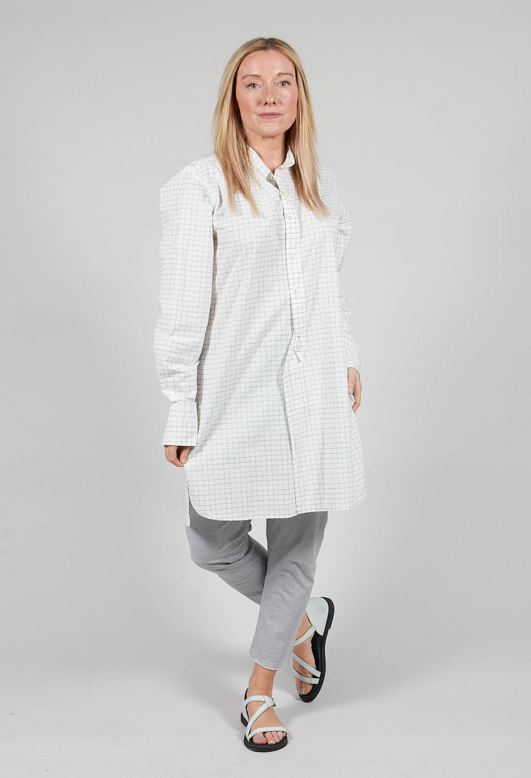 Unisex Charles Shirt in Natural Check
