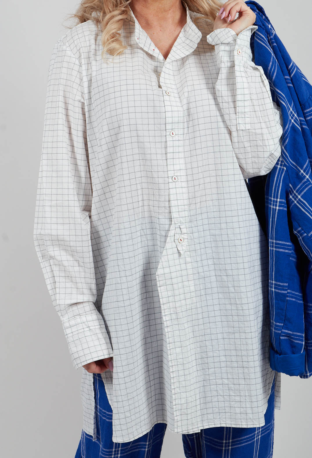 Unisex Charles Shirt in Natural Check