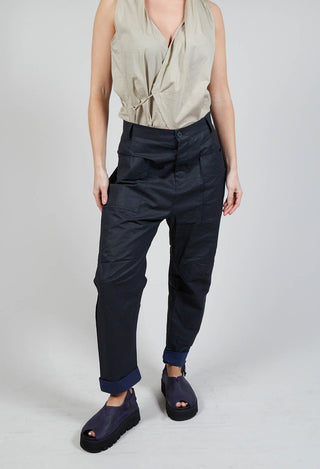 Ashaim Trousers in Night and Cobalt