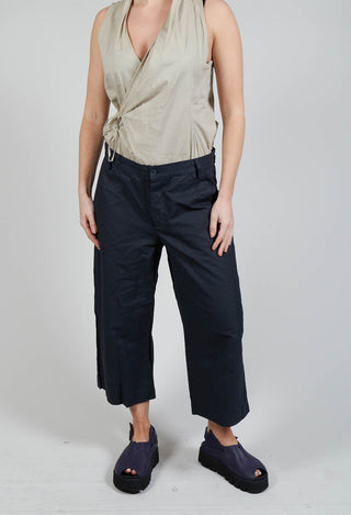 Sunyani Trousers in Night and Cobalt