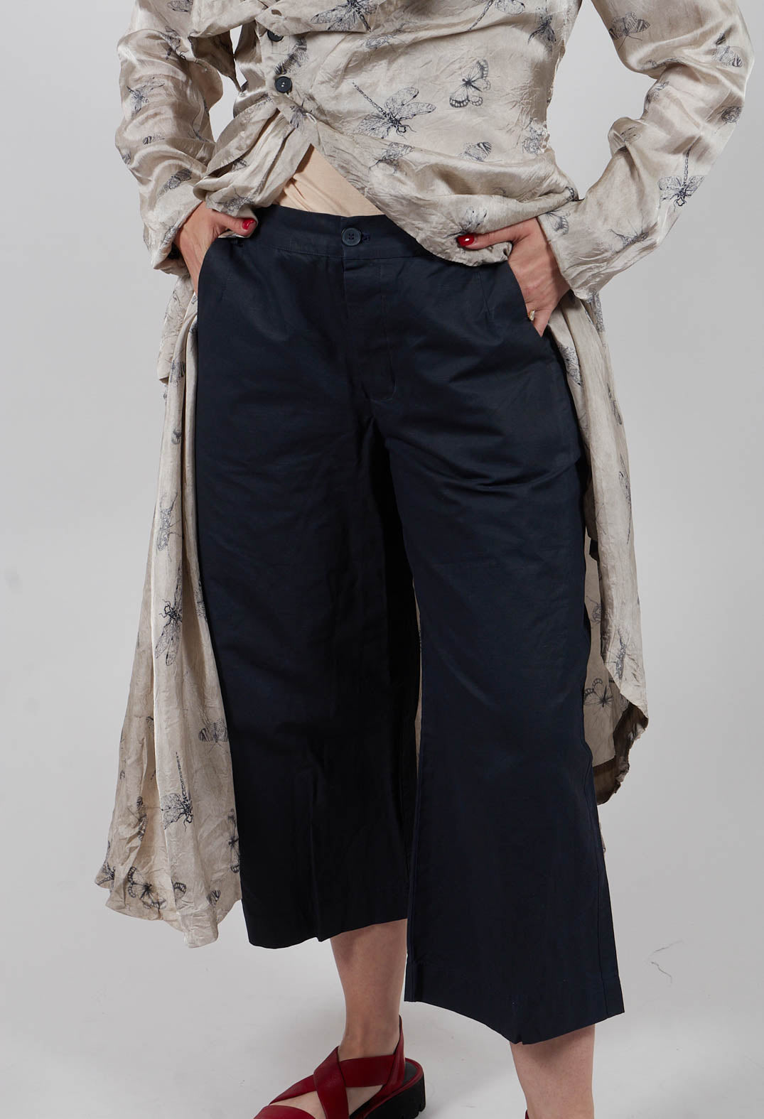 Sunyani Trousers in Night and Cobalt