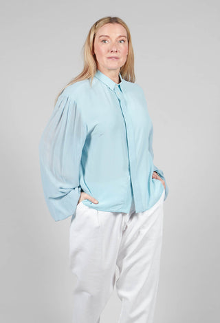 Silk Blouse in Mint