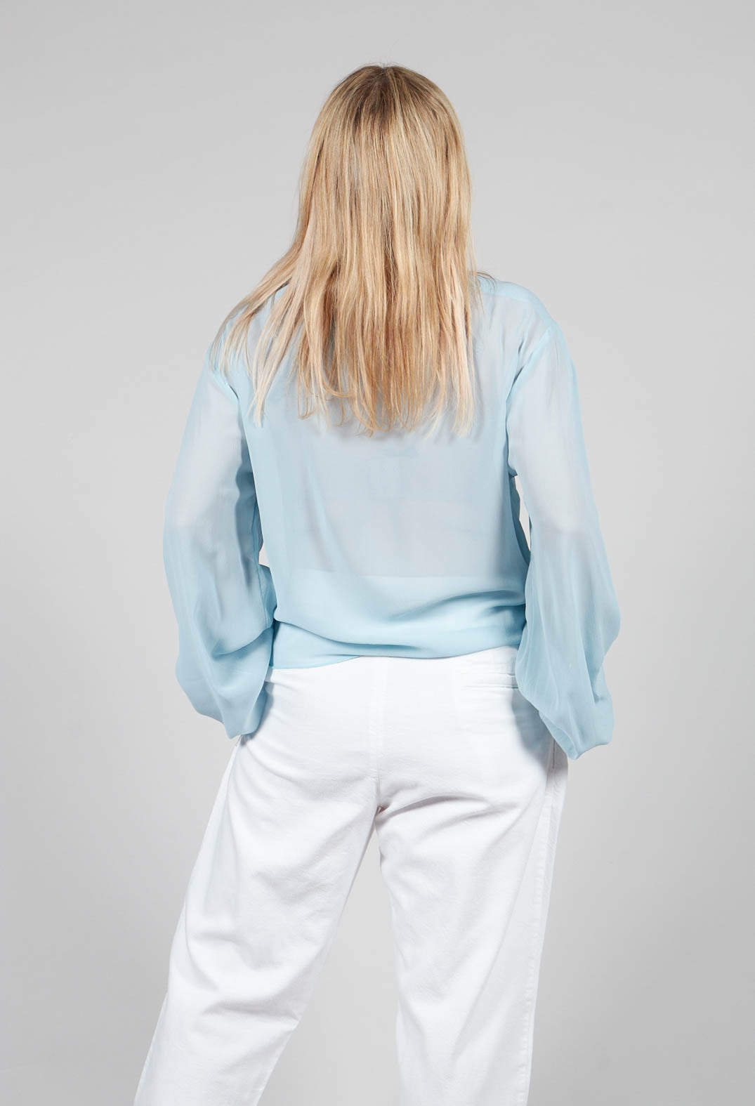 Silk Blouse in Mint