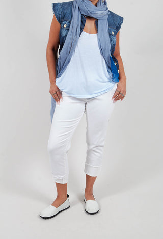 Slim Fit Jeans in Off White