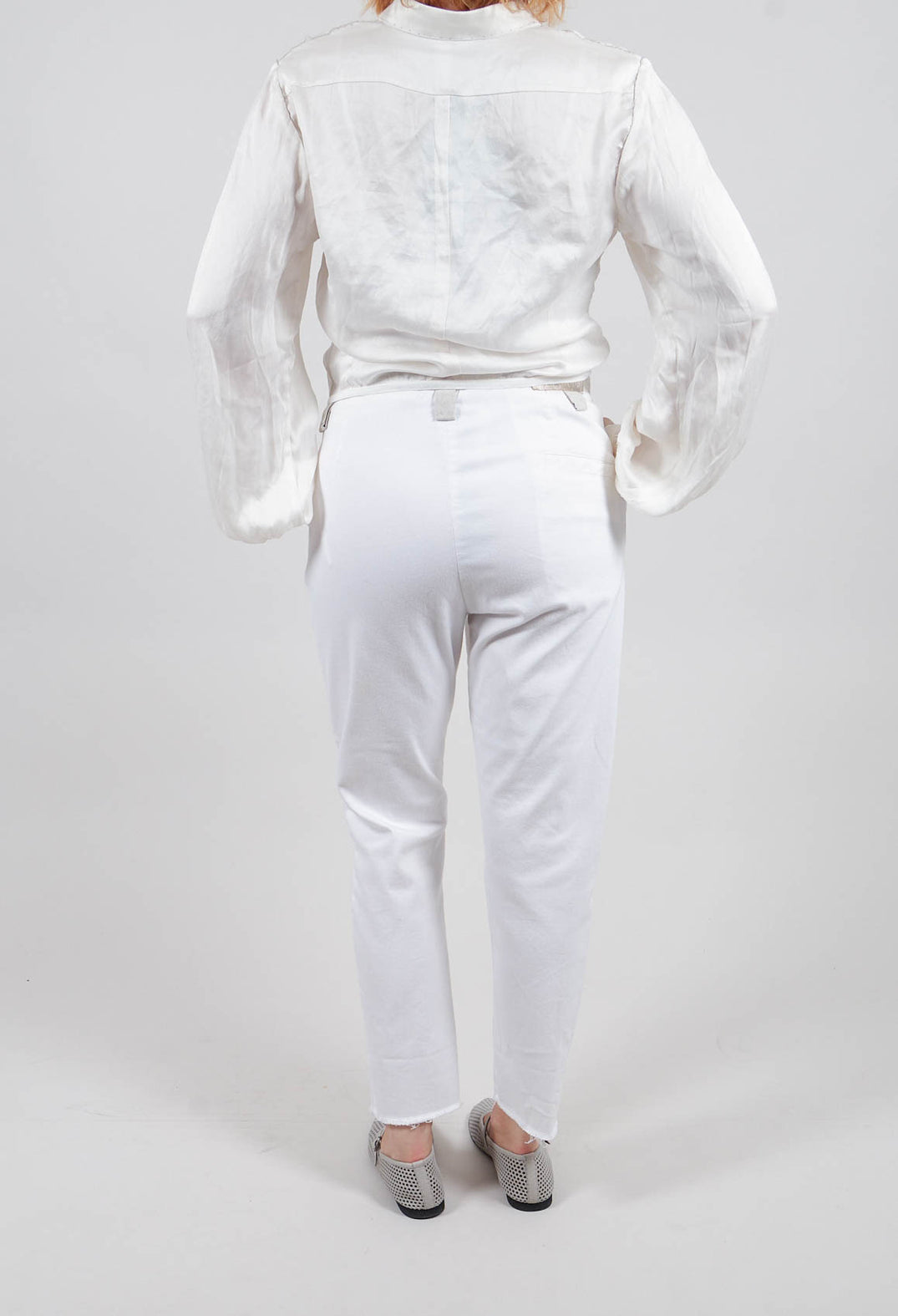 Slim Fit Jeans in Off White